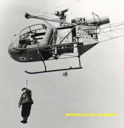 Alouette 2 en treuillage